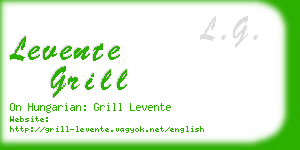 levente grill business card